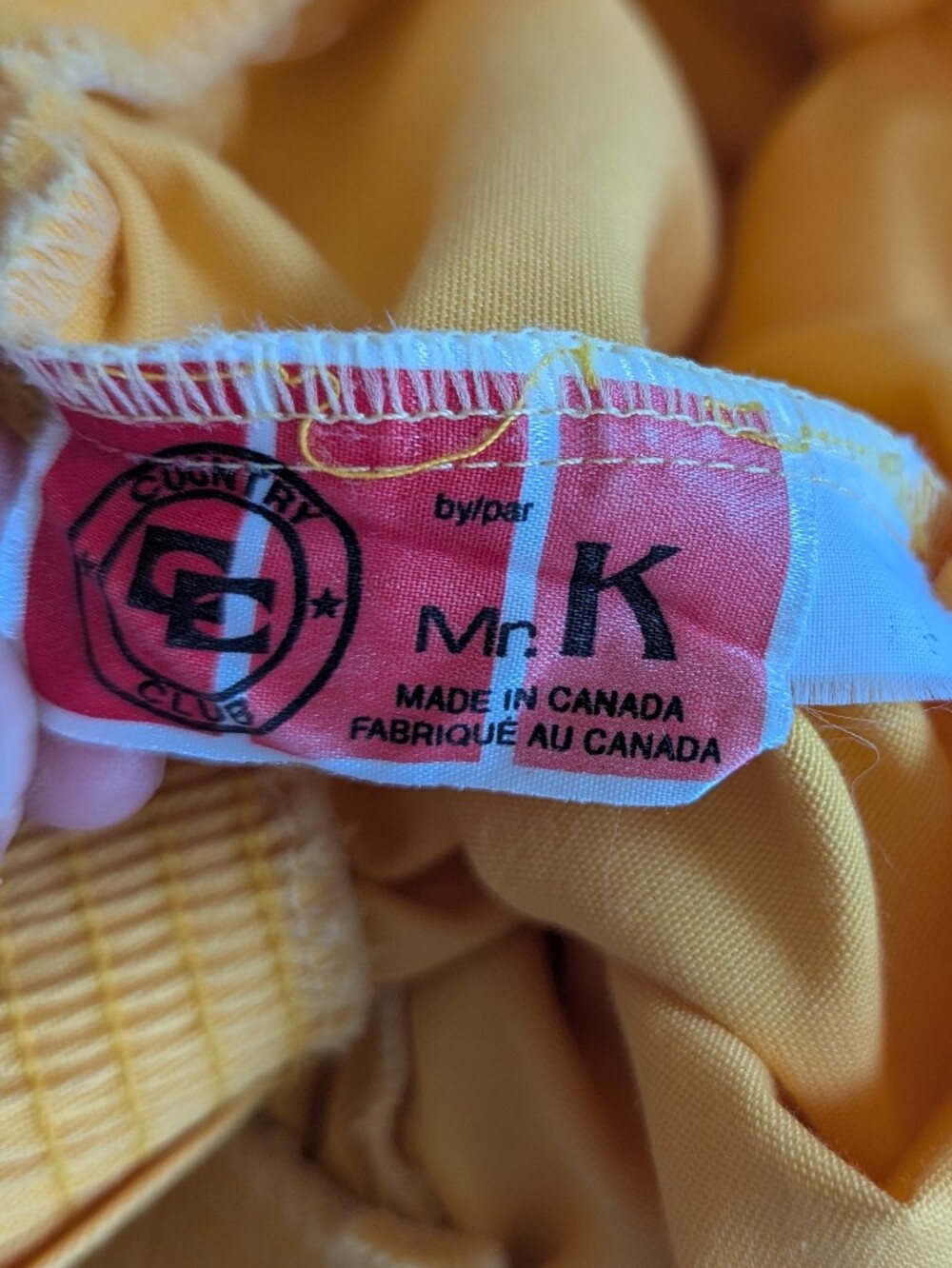Vintage 70's Made In Canada Bright Yellow Skirt Pockets Midi Sz Small Medium - Picture 9 of 12